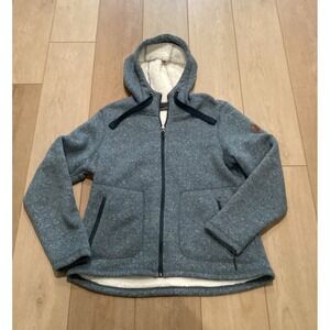 Women's Free Country Mountain Fleece Jacket Stormy With Sherpa Lining Size Large